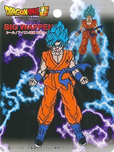Dragon Ball Super Big Seal Patch SSGSS Goku Seal / Iron Adhesion Dual 017