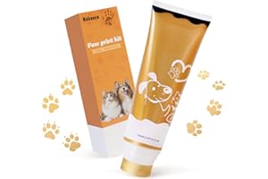 Nabance Impronta Zampa Cane Con Testa In Spugna Oro 75ml Non Tossico E Lavabile Impronta Neonato Adatto Ai Regali per Animali Domestici Realizzazione di Impronte Digitali di Animali Domestici