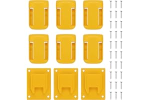 CISHOW 6 Soportes Batería 3 Soportes Perforación Herramientas Soporte Batería Soporte Base Soporte Batería Soporte Pared Soporte Herramientas Eléctricas Soporte Base Soporte Herramientas para DeWalt 20V 60V