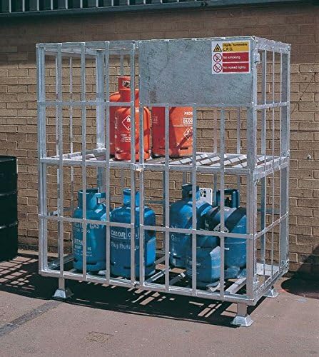 1800 x 1610 x 890 mm blue static cylinder cage - janitorial supplies -cabinet