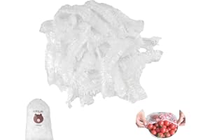 SZWLJ 300PCS Thickened Fresh Keeping Bags,Food Covers - Cling Film Lid for Food Storage, Elastic Material Polyethylene Seal for Vegetable Fruit Meat Food Preservation Fridge Freezer