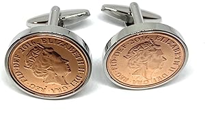 OCC OLD COIN CUFFLINKS Premium 2016 8th Bronze wedding Anniversary 8 year Iron birthday/Anniversary 2016 Coin cufflinks 8th 2016