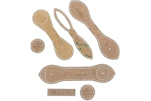 Yushu 4 Formes À La Main en Cuir Acrylique Modèle Clair Acrylique Porte-clés Modèle Pochoir Ensemble Bricolage Cuir Artisanat Bijoux Outils