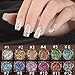 Produktbild zantec Nail Pailletten Maniküre Nail Art Werkzeug (12 Farben/Set) 2 Sets