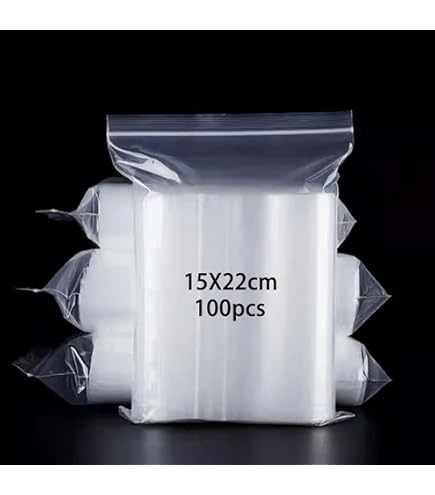 Jeco - Lot De 1000 Sachets à Fermeture Zip Transparent Format 80 X 120 Mm : 8 X 12 Cm 50µ - Qualité Alimentaire