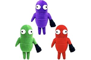 RDCIRP R.E.P.O - Peluche amusante pour jeux d'horreur - Monstre coloré - Poupée pour décoration de chambre - Cadeau d'oreiller (vert + violet + rouge)