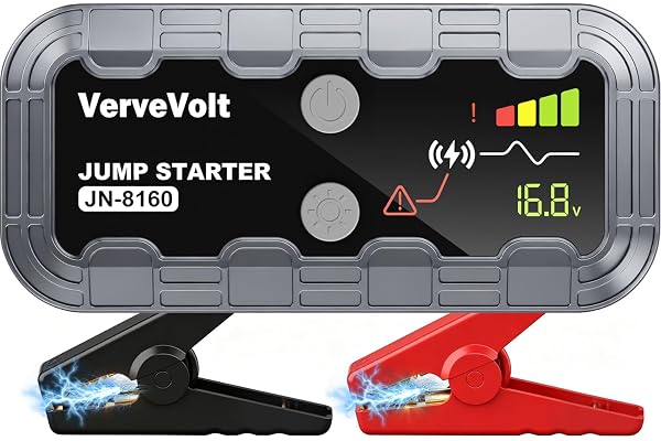 𝟳𝟳 𝗢𝗙𝗙 𝟭𝟬𝟬𝟬𝟬𝗔 Arrancador de Baterias de Coche - Jump Starter | 𝟑 𝐌𝐨𝐝𝐞𝐥𝐬 Linterna LED y Pinzas, Protección de Seguridad Car Jump Starter para SUV Camions (10L Gas & 9L Diesel)