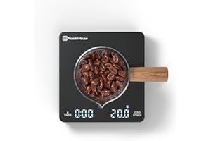 Maestri House Mini Kaffeewaage mit Timer, wiederaufladbare Espresso Waage, 2kg/0,1g Präzisionswaage für Espresso und Pour-Over, tragbare digitale Küchenwaage mit automatischer Zeitmessung