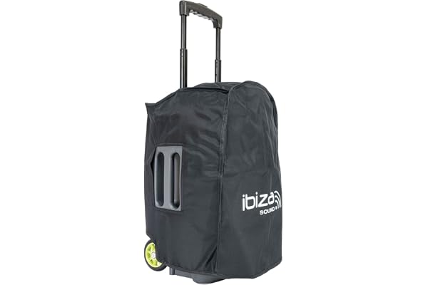 Ibiza - PORT-BAG12-MKII - Housse de protection/transport pour enceinte PORT12VHF-MKII et PORT12UHF-MKII - Noir