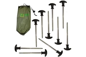 QDOS Bivvy Pegs x 10 for Fishing Bivvy/Umbrella