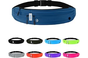 Waterfly Löpbä herr dam, ultratunn midjeväska för löpning maraton jogging träning sport fitness, Mörkblå, Azul