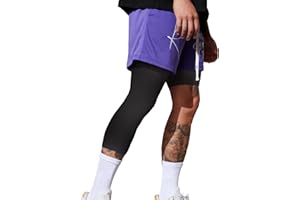 Smatstyle Kompressionshose Herren 3/4 Laufhose Langlang Tight Herren Single Leg 3/4 Sport Leggings für Sport Training Atmungsaktiv Tight Functional