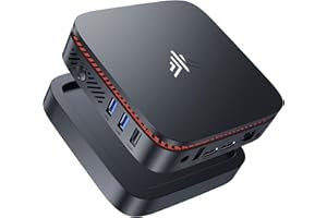 Mini PC Ιntel Alder Lake N100 (jusqu'à 3.4GHz) 12Go LPDDR5 4800MHz/256Go M.2 SSD,NiPoGi AK1Plus Ordinateur de Bureau,Tour PC 4K@60HZ HD Dual Display,TDP 15W,WiFi 2.4G/5G, RJ45,BT4.2,VESA