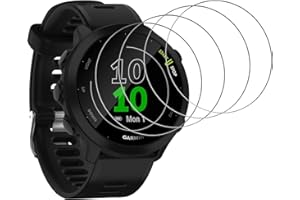 GENERIC 4 Pack for Garmin Forerunner 55 Screen Protector, Tempered Glass Film, Anti-Scratch, 9H Hardness, HD Clear