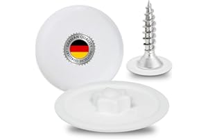 NIMA PARTS Bouchons de protection pour meubles compatibles avec vis Torx - Blanc - Couvercle pour vis Torx (50, T25)