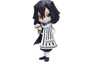 Banpresto - Figur Q Posket Obanai Iguro Demon Slayer, Kimetsu No Yaiba, 14 cm, BP18832, Mehrfarbig