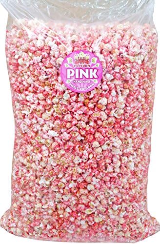 Huge Bulk Bag Of Sweet Strawberry Pink Popcorn