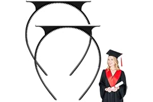 SUNWUUN Graduation Cap Headband,for Fixing Graduation Cap and Hairstyles,Graduation Cap Insert,Bachelor Cap Insert,Grad Cap Headband