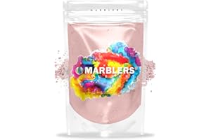 MARBLERS Pink - Polvo de mica rosa, grado cosmético, pigmento de resina epoxi, tinte, no tóxico, vegano, libre de crueldad, brillo de labios, uñas, mantequilla corporal, fabricación de bombas de baño