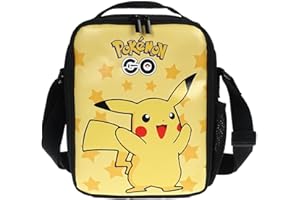 CosplayStudio Poke Kinder Lunch Tasche | Isolierte Lunchbag mit Pika | 21x26x6cm | Motiv: Pika