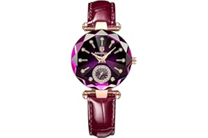 NN Ben Nevis Watch, Watches for Women with Elegant Leather Strap, Fashion Analog Creative Diamond Dial Wrist Watch, Jewelry Gift for Wedding Anniversary Birthday