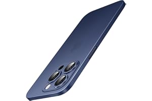 ‎JETECH JETech Ultra Szczupły Etui do iPhone 15 Pro 6,1 Cala, Obiektywem Aparatu Osłona, Lekka Matowe Wykończenie PP Twarde Etui, Obsługa Ładowania Bezprzewodowego (Tytan Błękitny)