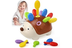 Ballery Baby Montessori Toys for 1 Year Old, Hedgehog Toddler Sensory Toys Fine Motor Skills Learning Educational Sorting Toys Montessori Toddler Games Gifts for 1 2 3 Years Old Boys Girls Kids