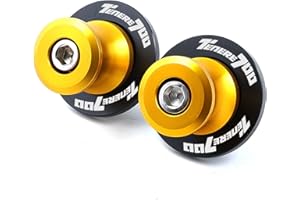 TEAUSA Ajuste for Yamaha Tenere 700 Tenere700 T7 Rally World Raid 2022 2023 Accesorios de Motocicleta Tapa de válvula 6mm basculante carretes Soporte Tornillo (Size : 6mm Screws-Gold)