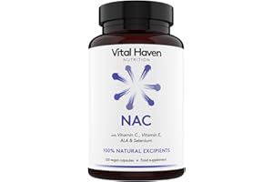Vital Haven NAC Supplement - N-Acetyl-Cysteine 600mg + Selenium + ALA with VIT C/E - UK Made