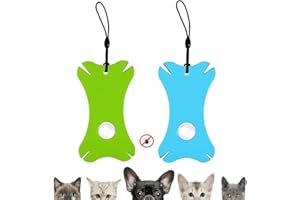 iJiGui 2 Pcs Tick Clips, Tick Removal Cards, Dog Tick Tweezers, Tick Removal Card with Magnifying Glass (Blue+Green)