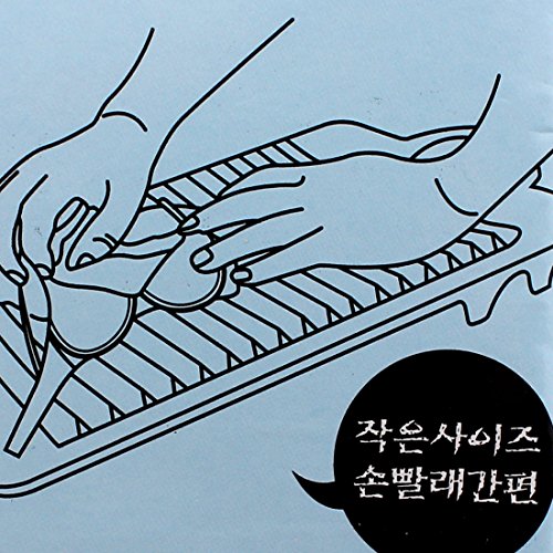 sourcingmap Plastik Haushalt Waschbrett Kleider Waschen Brett 315mm Länge – Helllila - 4