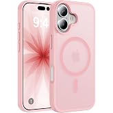 MADNOVA iPhone 17 İ&ccedil;in Telefon Kılıfı Magsafe ile Uyumlu Kamera Korumalı Mat Şeffaf G&ouml;r&uuml;n&uuml;ml&uuml; Telefon Kılıfı (Pembe)