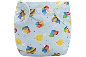 DEBAIJIA Bébé Couches Pantalon Ajustable Pantalon de Piscine Réutilisable Respirant Imperméable Ajustable Lavable Dessin Animé En Forme pour 0-3 Ans Nouveau-né Enfant en Bas âge 1 PCS