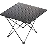 HAEGS Full Al&uuml;minyum Katlanır Kamp Masası, Piknik, BBQ, Balık&ccedil;ılık, Doğa Aktiviteleri, Plaj i&ccedil;in Kolay Taşınabilir Kompakt Ou