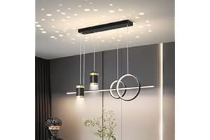 LANEKD Luminaire Suspendu LED Table à Manger Suspension Lampe Moderne Salle à Manger Lustre Étoile Projection Design 100cm 60W LED Créatif Lumière Pendant Bar Salon Chambre Lustre