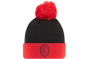AC Milan Berretto Invernale, Berretto Caldo con Logo Ufficiale, Uomo o Donna, Unisex