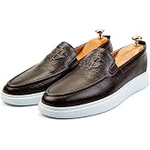 Ducavelli Stamped Genuine Leather Men's Casual Shoes, Loafer Shoes, Light Shoes, Summer Shoes, Light Shoes
