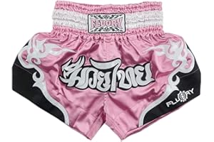 FLUORY Muay Thai Fight Shorts, MMA Shorts Bekleidung Training Käfig Kampf Grappling Martial Arts Kickboxing Shorts Kleidung