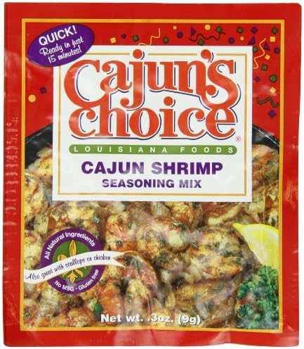 Louisiana Foods Cajuns Choice Cajun Shrimp Seasoning Mix 9g Sachet