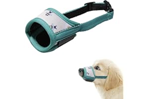 APKPESTERML Hund Maulkorb, Hundemaulkorb Verstellbar Maulkorb aus Stoff Kleine Hunde Nylon-Maulkorb Mesh Atmungsaktiv Maulkörbe Hunde-Mundschutz Maske Anti-Kauen Bellen Beißen für Chihuahua Shih Tzu, Grün XS