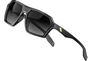 ATTCL, Occhiali da sole polarizzati da uomo, casual, sportivi, con protezione UV, con montatura esagonale TR90