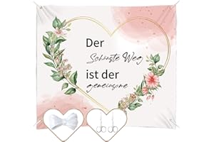 NANQUAN FQQF Hochzeitsherz Zum Ausschneiden,Hochzeitsherz Geschnitten（200x180cm）,Inkl.2 Scheren und Seil,Perfekt Geeignet als Hochzeitsdeko,Spiel für Das Brautpaar Hochzeit Bettlaken, Standesamt Überraschung