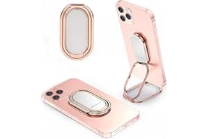 MINDSKY Mobile Phone Ring Holder Finger Holder 360° Rotatable Ultra Thin Ring Holder Foldable Mobile Phone Stand Mobile Phone Holder for iPhone iPad Smartphones Tablets