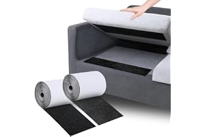Halkfri dyna, rullad krok ögla tejp med lim för att effektivt minska soffkuddar glidning (10 cm x 3 m