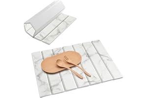 NICOLA Stone Drying Mat for Kitchen Counter, 40x30cm Fast Drying Mat, Diatomite Absorbent Dish Drying Mat, Non-Slip Dish Drain Mat for Sink, Plates, Cups