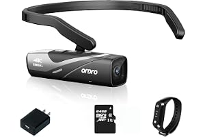 Produktabbildung: ORDRO Videokamera 4K EP8 Tragbare Kamera POV-Aufnahmen, Ultra HD 4K 60fps Camcorder mit 1/2,8" Sensor, 2-Achse