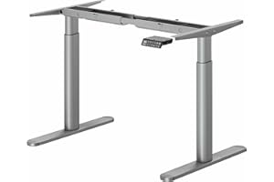 ‎MAIDESITE MAIDeSITe EL2 Pro Art stelaż na biurko z regulacją wysokości, owalna konstrukcja nóg, elektrycznie regulowana wysokość, podwójny silnik, nośność 160 kg, z 4 sterowaniami pamięci i funkcją ochrony