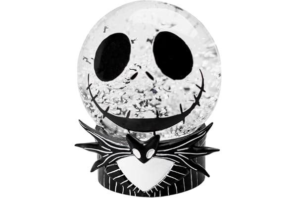 Grupo Erik Disney The Nightmare Before Christmas snöglob – gåvor, produkter | Jack Skellington figur, snöglober för vuxna och barn, hemliga jultomtegåvor under 6,8 kg till jul, heminredning