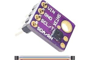 DAOKAI Moduł czujnika temperatury i wilgotności SHT31 SHT31-D Interfejs IIC I2C Wyjście cyfrowe 3,3 V 5 V z przewodami męskimi i żeńskimi do Arduino