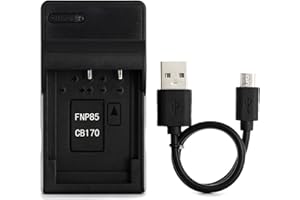 Norifon NP-85 USB Chargeur pour Fujifilm FinePix SL1000, SL240, SL245, SL260, SL280, SL300, SL305 Caméra et Plus